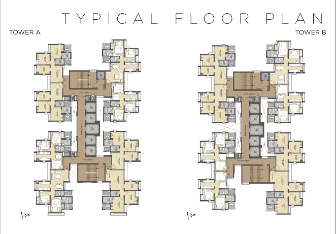 Raymond Thane 2BHK Plan
