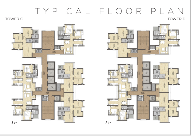 Raymond TenX Habitat Thane 3BHK Plan